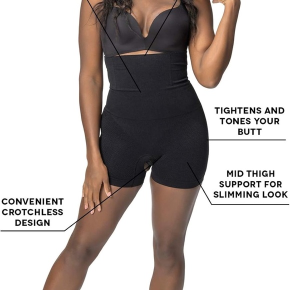 Robert Matthew Shapewear Brilliance High Waisted Mid-Thigh Shorts, XXL 14-16 - Picture 6 of 8